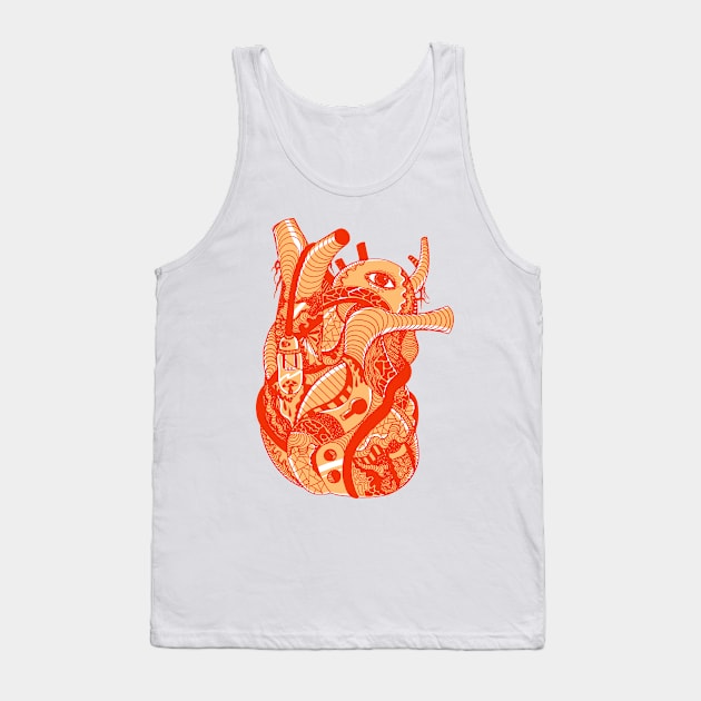 Citrus Light Heart Tank Top by kenallouis